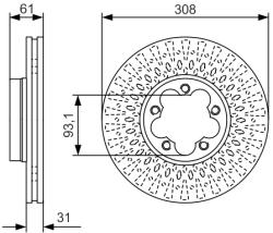 Bosch Disc frana BOSCH 0 986 479 C99 (0 986 479 C99) - fixbox