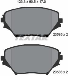 TEXTAR Set placute frana TEXTAR 2358501 (2358501)