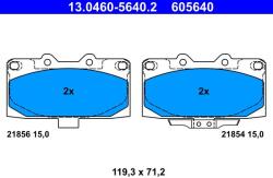 ATE Set placute frana ATE 13.0460-5640.2 (13.0460-5640.2)