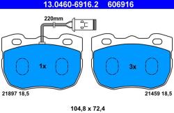 ATE Set placute frana ATE 13.0460-6916.2 (13.0460-6916.2)