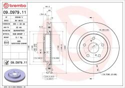 BREMBO Disc frana BREMBO 09. D979.11 (09.D979.11)