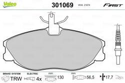 VALEO Set placute frana VALEO 301069 (301069)