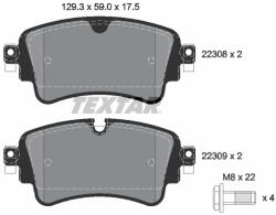 TEXTAR Set placute frana TEXTAR 2230801 (2230801)
