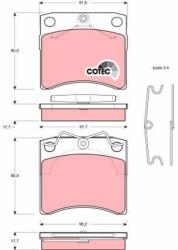 TRW Set placute frana TRW GDB791 (GDB791)