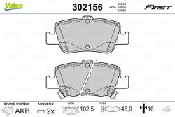 VALEO Set placute frana VALEO 302156 (302156)