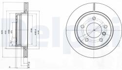 DELPHI Disc frana axa spate DELPHI BG3041C (BG3041C)