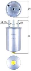 MAHLE Filtru combustibil MAHLE KL 511 (KL 511) - fixbox