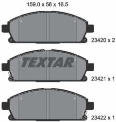 TEXTAR Set placute frana TEXTAR 2342001 (2342001) - fixbox