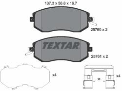 TEXTAR Set placute frana TEXTAR 2576001 (2576001)