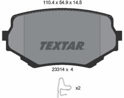 TEXTAR Set placute frana TEXTAR 2331401 (2331401) - fixbox