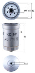 MAHLE Filtru combustibil MAHLE KC 101 - fixbox
