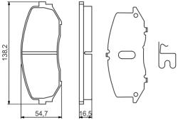 Bosch Set placute frana BOSCH 0 986 494 241 (0 986 494 241)