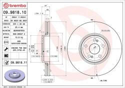 BREMBO Disc frana BREMBO 09.9818. 11 (09.9818.11)