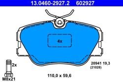 ATE Set placute frana ATE 13.0460-2927.2 (13.0460-2927.2)