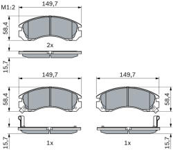 Bosch Set placute frana BOSCH 0 986 424 523 (0 986 424 523)