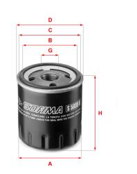 SOFIMA Filtru ulei SOFIMA S 5030 R (S 5030 R) - fixbox