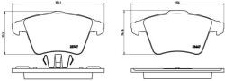 BREMBO Set placute frana BREMBO P 85 106 (P 85 106)