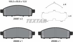 TEXTAR Set placute frana TEXTAR 2508703 (2508703)