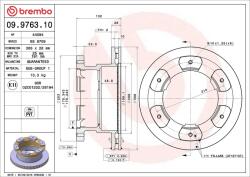 BREMBO Disc frana BREMBO 09.9763. 10 (09.9763.10)