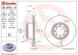 BREMBO Disc frana BREMBO 09.9761. 10 (09.9761.10) - fixbox