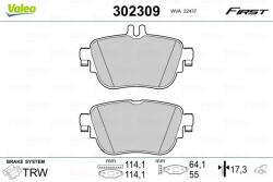VALEO Set placute frana VALEO 302309 (302309)