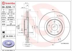 BREMBO Disc frana BREMBO 09. E235.11 (09.E235.11)