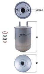 MAHLE Filtru combustibil MAHLE KL 752/5D (KL 752/5D) - fixbox