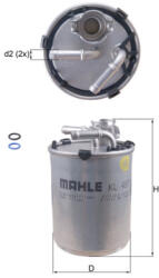 MAHLE Filtru combustibil MAHLE KL 497D (KL 497D) - fixbox