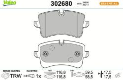 VALEO Set placute frana VALEO 302680 (302680)