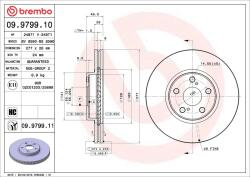BREMBO Disc frana BREMBO 09.9799. 11 (09.9799.11)