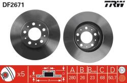 TRW Disc frana TRW DF2671 - fixbox