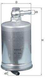 MAHLE Filtru combustibil MAHLE KL 599 (KL 599) - fixbox
