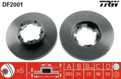 TRW Disc frana TRW DF2001 - fixbox