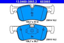 ATE Set placute frana ATE 13.0460-3865.2 (13.0460-3865.2) - fixbox