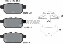 TEXTAR Set placute frana TEXTAR 2525801 (2525801)
