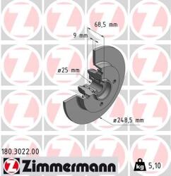 ZIMMERMANN Disc frana ZIMMERMANN 180.3022. 00 (180.3022.00) - fixbox