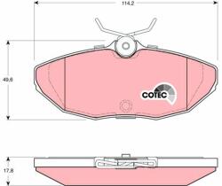 TRW Set placute frana TRW GDB1398 (GDB1398)