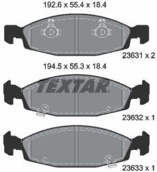 TEXTAR Set placute frana TEXTAR 2363101 (2363101) - fixbox