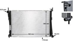 MAHLE Radiator, racire motor MAHLE CR 1355 000S (CR 1355 000S)