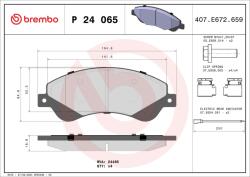 BREMBO Set placute frana BREMBO P 24 065 (P 24 065)
