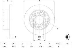 Bosch Disc frana BOSCH 0 986 478 886 (0 986 478 886) - fixbox