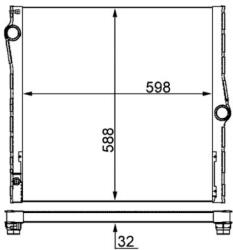 MAHLE Radiator, racire motor MAHLE CR 1050 000S - fixbox