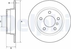 DELPHI Disc frana DELPHI BG2624 (BG2624) - fixbox
