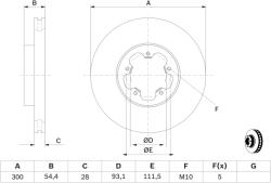 Bosch Disc frana BOSCH 0 986 479 307 (0 986 479 307) - fixbox