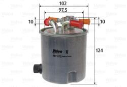 VALEO Filtru combustibil VALEO 587572 (587572) - fixbox