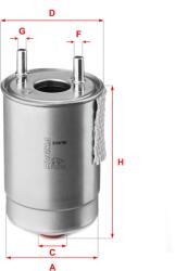 SOFIMA Filtru combustibil SOFIMA S 4147 NR (S 4147 NR) - fixbox