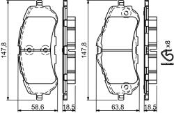 Bosch Set placute frana BOSCH 0 986 494 714 (0 986 494 714)