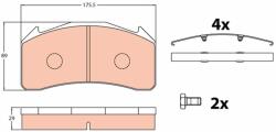 TRW Set placute frana, frana disc TRW GDB5088 - fixbox