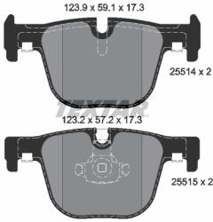 TEXTAR Set placute frana TEXTAR 2551401 (2551401)