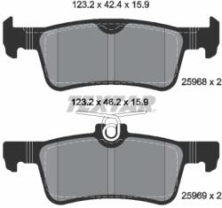 TEXTAR Set placute frana TEXTAR 2596801 (2596801)